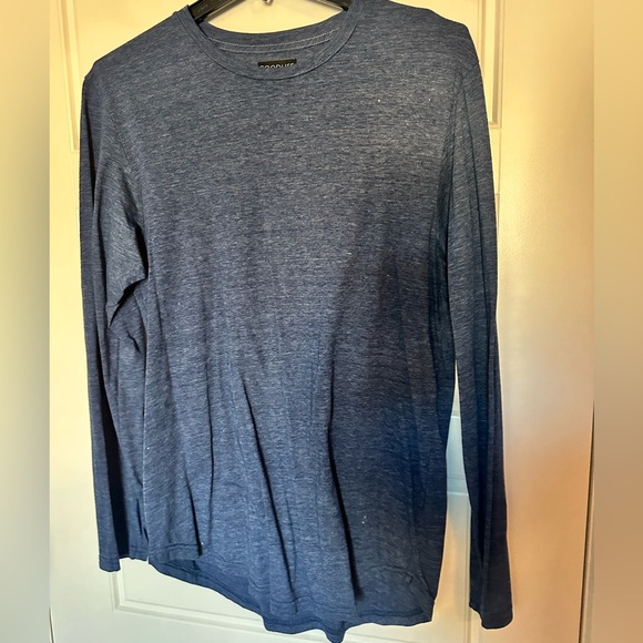 Goodlife Men’s Long Sleeve Crewneck Tee – Large – Blue Heather - Picture 3 of 5